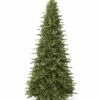 12' Alpine Fir Slim Artificial Christmas Tree 1400 Warm White LED Lights