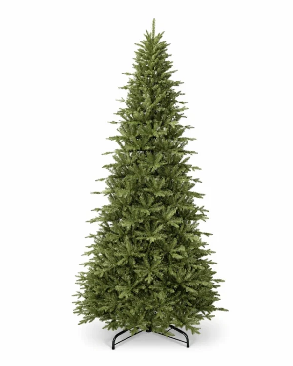 9' Alpine Fir Slim Artificial Christmas Tree 900 Warm White LED Lights