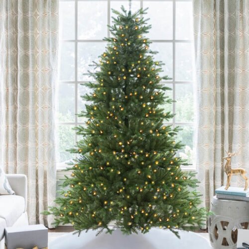 AlpinefirLED 7.5' Alpine Fir Artificial Christmas Tree with 800 Warm White LED Lights