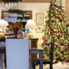 9' Alpine Fir Slim Artificial Christmas Tree 900 Warm White LED Lights
