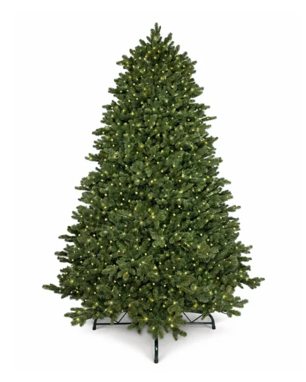 9' Aspen Fir Tree with 2000 Warm White & Multi-Color LED Lights
