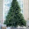 7.5' Cypress Spruce Artificial Christmas Tree with 1450 Warm White & Multi-Color LED Lights