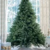 8' Cypress Spruce Artificial Christmas Tree with 1500 Warm White & Multi-Color LED Lights