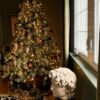 7.5' Cypress Spruce Artificial Christmas Tree with 1450 Warm White & Multi-Color LED Lights