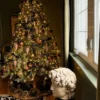 9' Cypress Spruce Artificial Christmas Tree with 2050 Warm White & Multi-Color LED Lights