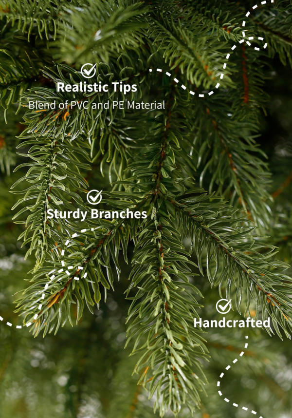 7.5' Cypress Spruce Artificial Christmas Tree Unlit