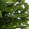 9' King Fraser Fir Artificial Christmas Tree with 1800 Warm White & Multi-Color LED Lights
