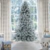 8' Prince Flock® Artificial Christmas Tree with 550 Warm White LED Lights