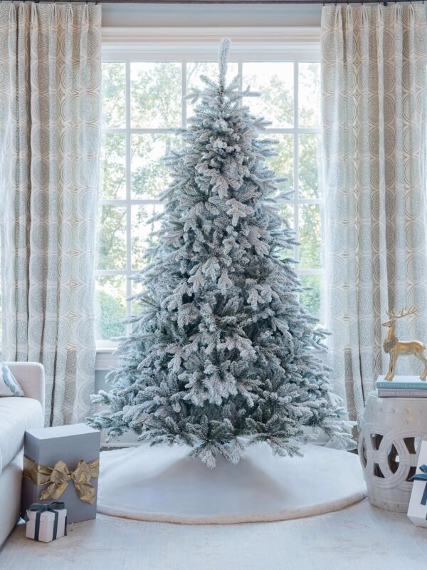 10' King Fraser Fir Artificial Christmas Tree with 2100 Warm White & Multi-Color LED Lights