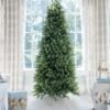 10' Royal Fir Slim Artificial Christmas Tree with 1500 Warm White & Multi-Color LED Lights