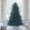 8' Tribeca Blue Spruce Artificial Christmas Tree with 650 Warm White LED Lights
