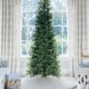 FlockedGroup-9_bb37a48f-ec61-440d-8240-117b6d78d572 10' King Douglas Fir Slim Artificial Christmas Tree Unlit