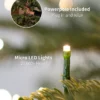 8' Cypress Spruce Artificial Christmas Tree with 1500 Warm White & Multi-Color LED Lights