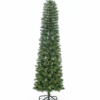 7' Hancock Spruce Pencil Artificial Christmas Tree 400 Warm White LED Lights