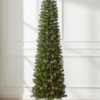 7' Hancock Spruce Pencil Artificial Christmas Tree 400 Warm White LED Lights