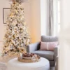 9' King Flock® Artificial Christmas Tree Unlit
