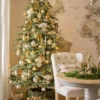 8' King Noble Fir Artificial Christmas Tree with 600 Warm White LED Lights