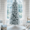 King-flock-slim 12' King Flock® Slim Artificial Christmas Tree Unlit