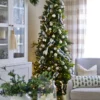 9' King Douglas Fir Slim Artificial Christmas Tree with 1000 Warm White & Multi-Color LED Lights