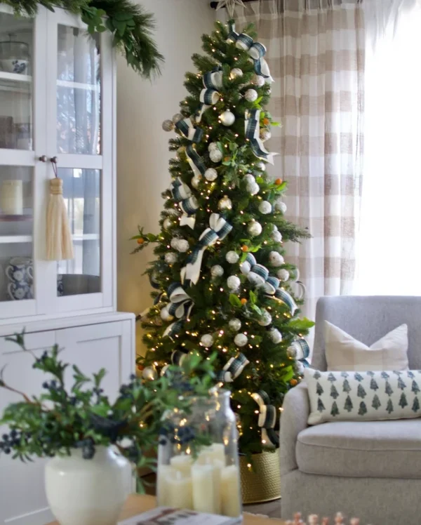 KingDouglasFir 9' King Douglas Fir Slim Artificial Christmas Tree Unlit