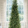 7.5' King Douglas Fir Slim Artificial Christmas Tree with 800 Warm White & Multi-Color LED Lights
