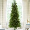9' King Fraser Fir Slim Artificial Christmas Tree with 900 Warm White & Multi-Color LED Lights