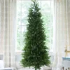 9' King Fraser Fir Slim Artificial Christmas Tree with 900 Warm White & Multi-Color LED Lights