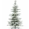 KingNobleFlockwhitebackgroundphotounlit 9' King Noble Flock Artificial Christmas Tree with 700 Warm White LED Lights