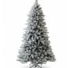 10' King Flock® Artificial Christmas Tree with 1250 Warm White LED Lights
