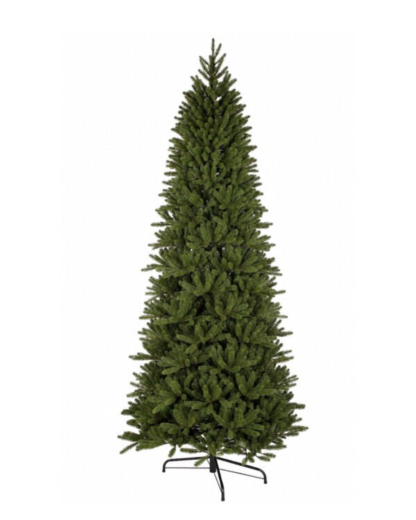 7.5' King Fraser Fir Slim Artificial Christmas Tree with 750 Warm White & Multi-Color LED Lights