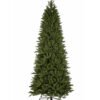 10' King Fraser Fir Slim Artificial Christmas Tree with 1100 Warm White LED Lights