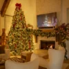 9' King Fraser Fir Artificial Christmas Tree with 1800 Warm White & Multi-Color LED Lights
