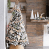 6' Prince Flock® Artificial Christmas Tree with 350 Warm White LED Lights