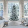 6' Prince Flock® Artificial Christmas Tree with 350 Warm White LED Lights