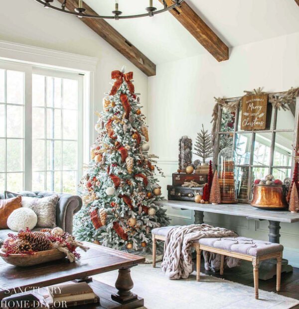 10' King Fraser Fir Artificial Christmas Tree with 2100 Warm White & Multi-Color LED Lights