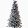 Queen_Flock_Slim_White_Background_Photo 12' Queen Flock® Slim Artificial Christmas Tree With 1400 Warm White LED Lights