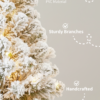 RealisticTipsBlendofPVCandPEMaterial_1_8f5d1be8-d29d-40e0-97a7-5709e3ec86c7 10' Prince Flock® Artificial Christmas Tree with 750 Warm White LED Lights