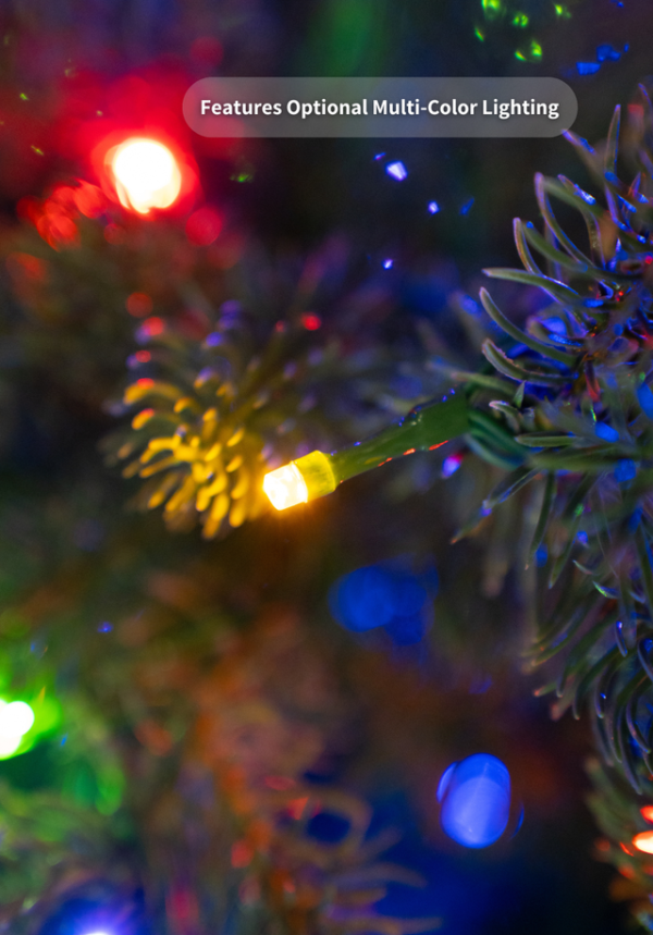 RealisticTipsBlendofPVCandPEMaterial_ae275045-79d6-46c2-bbc4-e0c660012c3b 7.5' Royal Fir Artificial Christmas Tree with 1000 Warm White & Multi-Color LED Lights