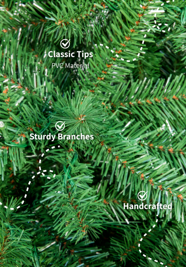7' Hancock Spruce Artificial Christmas Tree 450 Warm White LED Lights