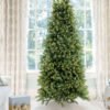 6.5' Royal Fir Slim Artificial Christmas Tree with 500 Warm White & Multi-Color LED Lights