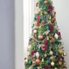 9' Royal Fir Slim Artificial Christmas Tree with 900 Warm White & Multi-Color LED Lights