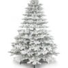 7.5' Rushmore Flock Artificial Christmas Tree 750 Warm White LED Lights
