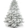 9' Rushmore Flock Artificial Christmas Tree 1000 Warm White LED Lights