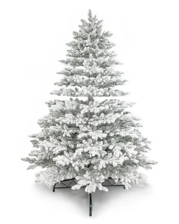 9' Rushmore Flock Artificial Christmas Tree 1000 Warm White LED Lights