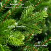 7.5' Scarlet Fir Artificial Christmas Tree Unlit