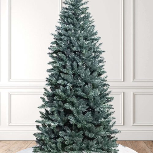 9' Tribeca Blue Spruce Slim Artificial Christmas Tree Unlit