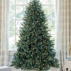 7' Tribeca Blue Spruce Artificial Christmas Tree with 550 Warm White LED Lights