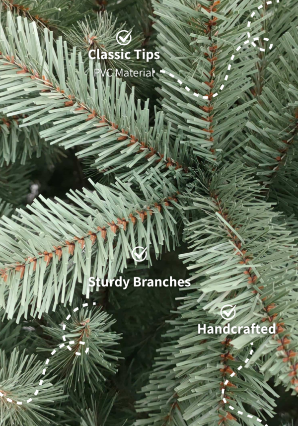 7' Tribeca Blue Spruce Artificial Christmas Tree Unlit