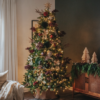 7.5' Yorkshire Fir Artificial Christmas Tree with 600 Warm White LED Lights