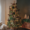 6.5' Yorkshire Fir Artificial Christmas Tree with 500 Warm White LED Lights